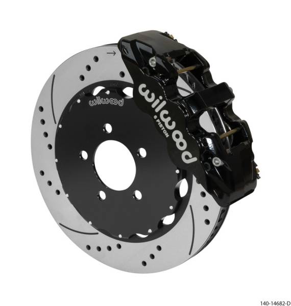 Wilwood - Wilwood AERO6 Front Big Brake Kit 14.00in Black 03-11 Crown Victoria