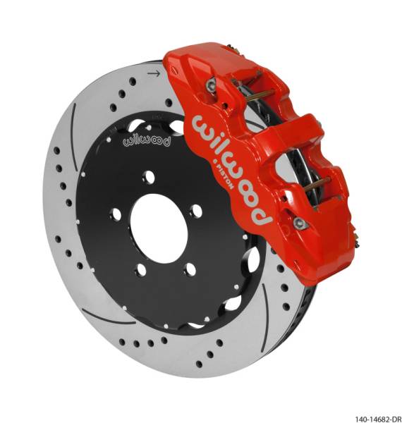 Wilwood - Wilwood AERO6 Front Big Brake Kit 14.00in Red 03-11 Crown Victoria