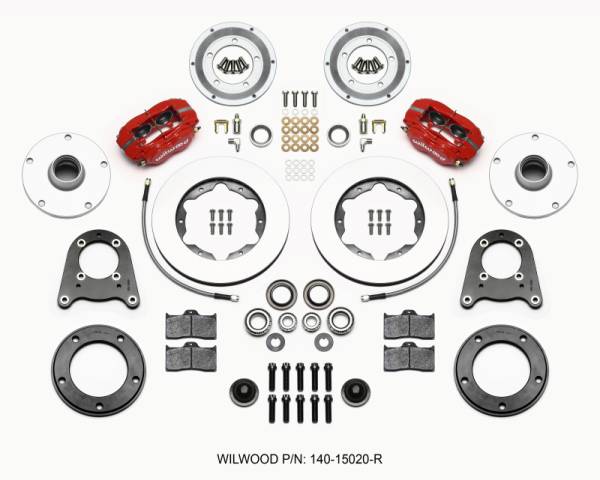 Wilwood - Wilwood Forged Dynalite-M Front Kit 10.75in Red 1950-1955 MG-TD/TF