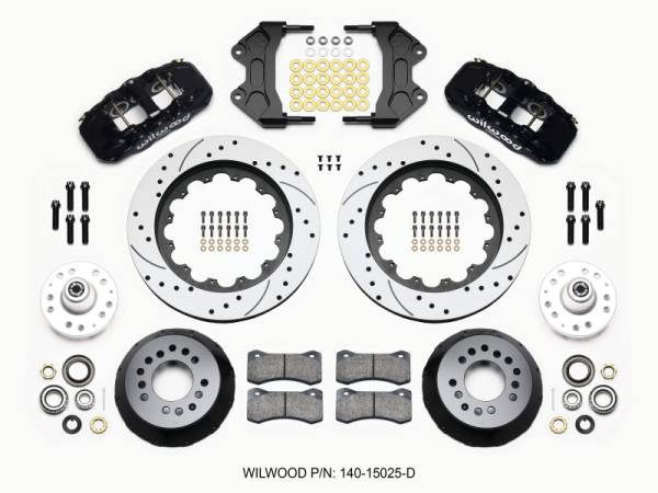 Wilwood - Wilwood AERO6 Front Hub Kit 15.00 Drilled WWE ProSpindle