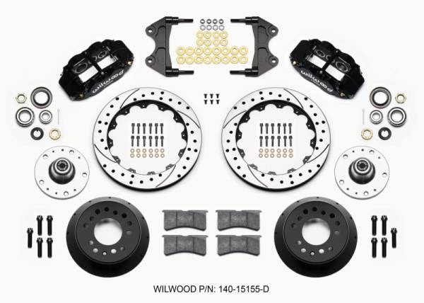 Wilwood - Wilwood Narrow Superlite 6R Front Hub Kit 12.88in Drilled WWE ProSpindle (5x4.75in 5x5.00in Hub)