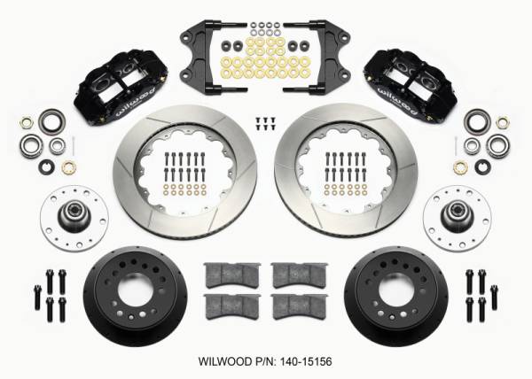 Wilwood - Wilwood Narrow Superlite 6R Front Hub Kit 14.00in WWE ProSpindle (5x4.75in 5x5.00in Hub)