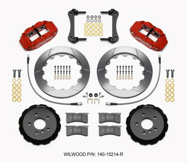 Wilwood - Wilwood Narrow Superlite 6R Front Hat Kit 12.88in Red 2014-2015 Mini Cooper w/Lines