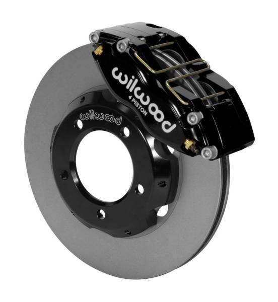 Wilwood - Wilwood Dynapro Radial Front Kit 11in Rotors Black 61-67 Jaguar XKE w/ Lines