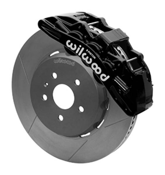 Wilwood - Wilwood SX6R Front Brake Kit 15in Lug Drive Slotted Black w/ Lines 10-14 Chevrolet Camaro SS