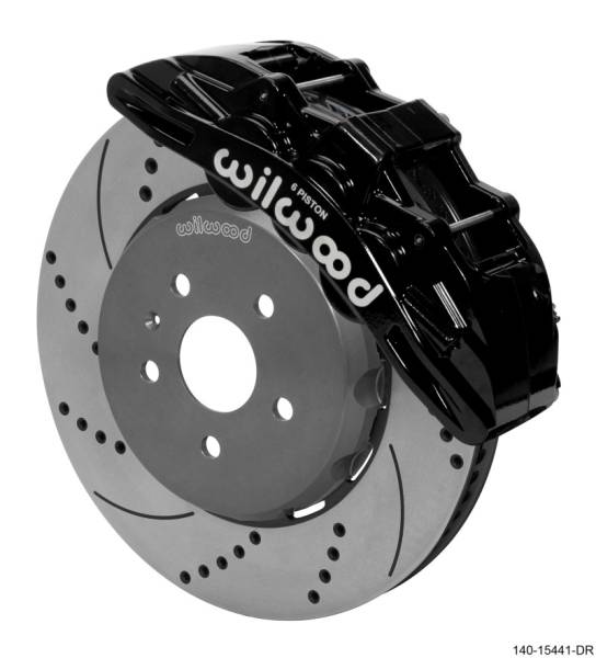 Wilwood - Wilwood SX6R Front Brake Kit 15in Lug Drive Drilled Rotor w/ Lines 16-19 Chevrolet Camaro