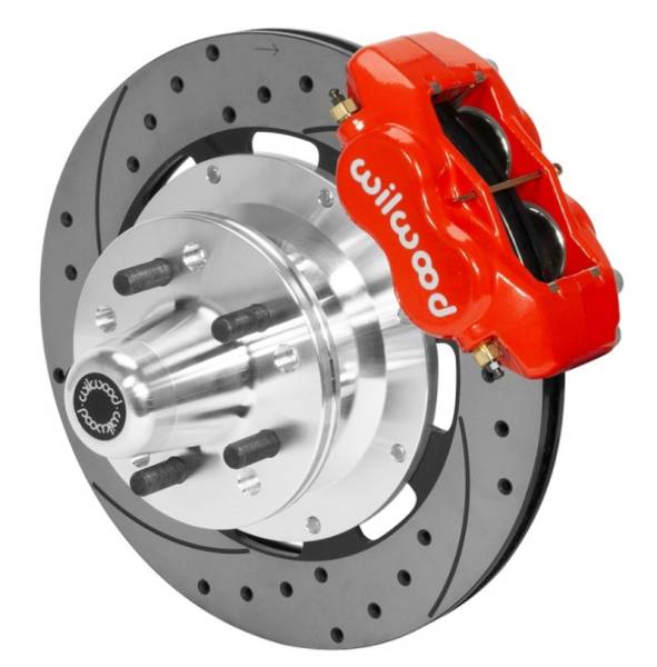 Wilwood - Wilwood Forged Dynalite Front Brake Kit 12.19in SRP Drilled/Slotted Rotor - Red