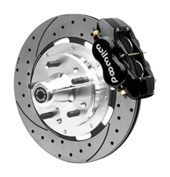 Wilwood - Wilwood 55-57 Chevrolet Bel Air Forged Dynalite Front Big Brake Kit - Black