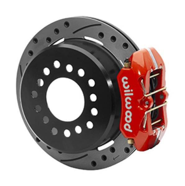 Wilwood - Wilwood Dynapro Low-Profile 11.00in P-Brake Kit Dust Seal 2.36in Offset - Drilled Red