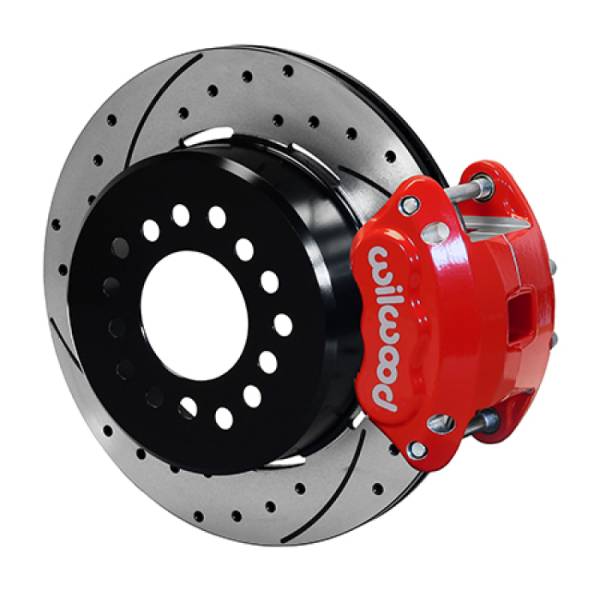 Wilwood - Wilwood D154 Rear 12.19in P-Brake Kit 2.75in-2.81in Offset - Red