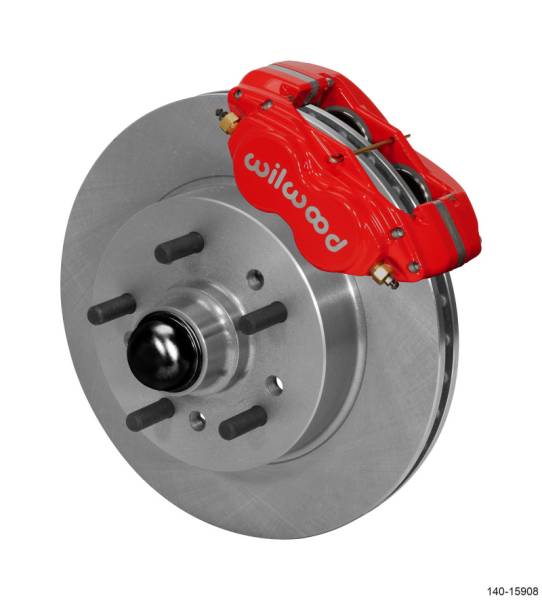 Wilwood - Wilwood Forged Dynalite Pro Front Kit 11.00in One Piece HP Hub and Rotor - Red