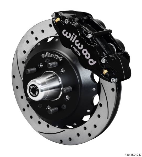 Wilwood - Wilwood Narrow Superlite 6R Front Big Brake Kit 12.88in SRP Drilled and Slotted Rotor - Black