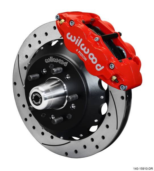 Wilwood - Wilwood Narrow Superlite 6R Front Big Brake Kit 12.88in SRP Drilled and Slotted Rotor - Red