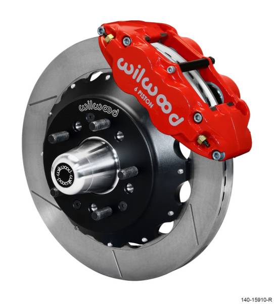 Wilwood - Wilwood Narrow Superlite 6R Front Big Brake Kit 12.88in GT Competition Series Rotor - Red