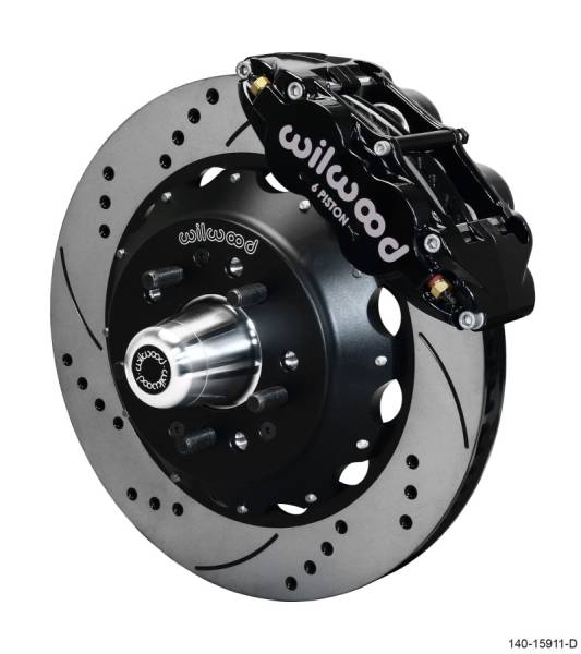 Wilwood - Wilwood Narrow Superlite 6R Front Big Brake Kit 14.00in SRP Drilled and Slotted Rotor - Black