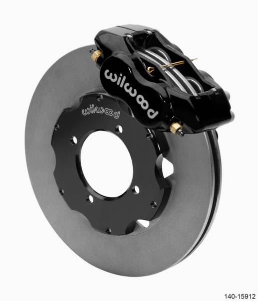 Wilwood - Wilwood Dynalite Front Big Brake Kit 11.00in ULHP-30 Vane Plain Face Rotors - Black