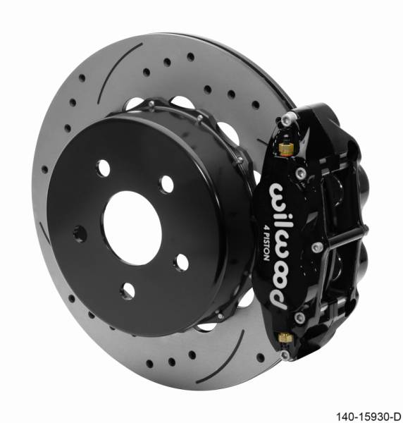 Wilwood - Wilwood Superlite 4R Rear Brake Kit 14.00 Black 2018-Up Jeep JL SRP w/Lines