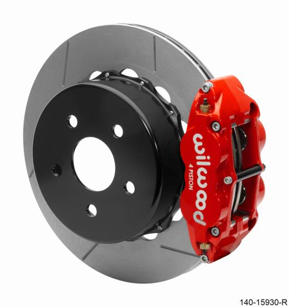 Wilwood - Wilwood Superlite 4R Rear Brake Kit 14.00 Red 2018-Up Jeep JL w/Lines