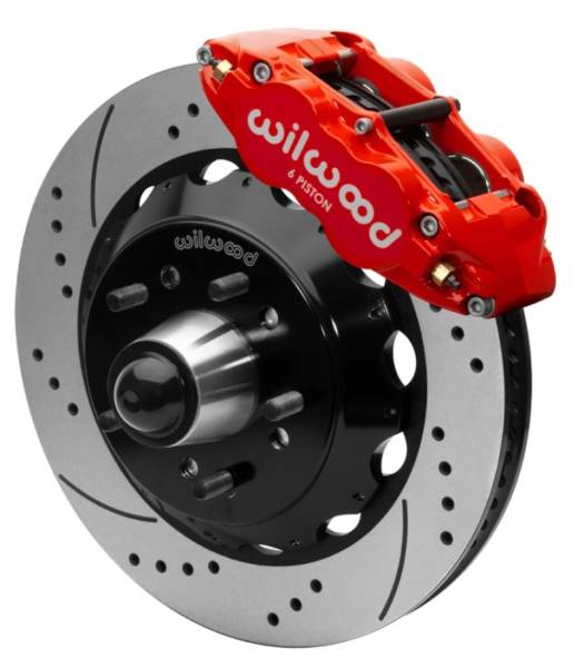 Wilwood - Wilwood Forged Narrow Superlite 6R Front Big Brake Kit 14in Rotors 63-87 C10 - Red