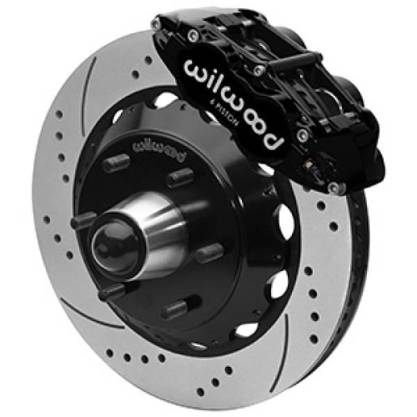 Wilwood - Wilwood Forged Narrow Superlite 6R Front Big Brake Kit 14.00in Drilled Rotors 67-86 GM C1500 - Black