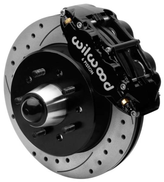 Wilwood - Wilwood Forged Narrow Superlite 6R Front Big Brake Kit 12.19in Drilled Rotors 88-98 C1500 - Black