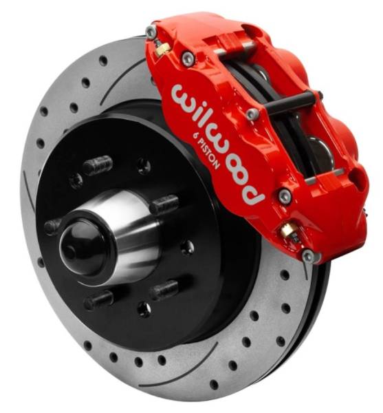 Wilwood - Wilwood Forged Narrow Superlite 6R Front Big Brake Kit 12.19in Drilled Rotors 88-98 C1500 - Red