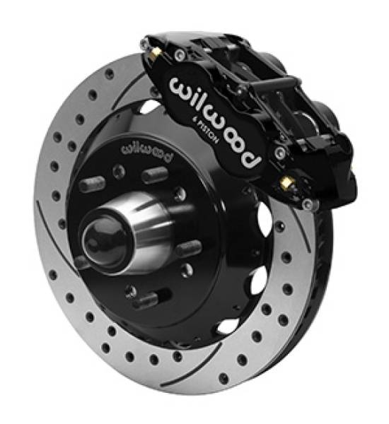 Wilwood - Wilwood Forged Narrow Superlite 6R Front Big Brake Kit 13.06in Drilled Rotors 88-98 C1500 - Black