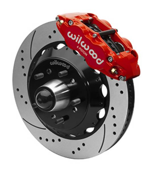 Wilwood - Wilwood Narrow Superlight 6R Front Truck Kit 14.00in Red 88-98 GMC Truck C1500/C2500