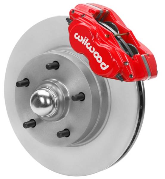 Wilwood - Wilwood 70-81 FBody/75-79 A&XBody Dynalite Frt Brk Kit 11in Rtr Red Calipers Use w/ Pro Drop Spindle