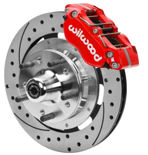 Wilwood - Wilwood 70-81 FBody/75-79 A&XBody Dynapro Frt Brk Kit 11.75in D/S Rtr Red Caliper Use w/ PD Spindle