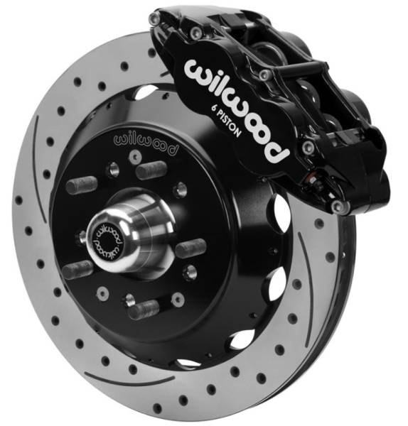 Wilwood - Wilwood 70-81 FBody/75-79 A&XBody FNSL6R Frt Brk Kit 12.88in D/S Rtr Blk Caliper Use w/ PD Spindle