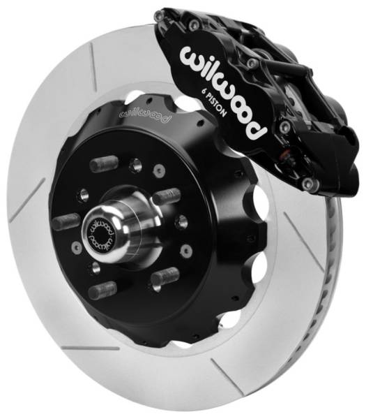 Wilwood - Wilwood 70-81 FBody/75-79 A&XBody FNSL6R Frt BBK 14in Rtr Blk Calipers Use w/ Pro Drop Spindle