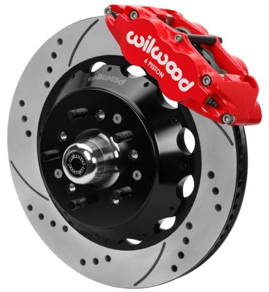 Wilwood - Wilwood 70-81 FBody/75-79 A&XBody FNSL6R Frt BBK 14in D/S Rtr Red Calipers Use w/ Pro Drop Spindle