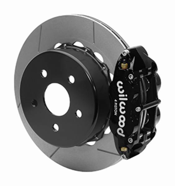 Wilwood - Wilwood 2020+ Jeep Gladiator (JT) Narrow Superlite 4R Rear Slotted Brake Kit 14.00in Black w/ Lines