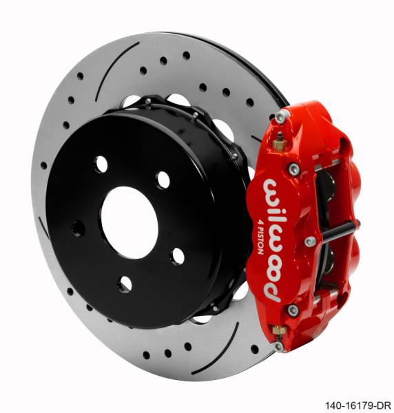 Wilwood - Wilwood Narrow Superlite 4R Rear Brake Kit 14.00in Red 2020-Up Jeep JT w/ Lines