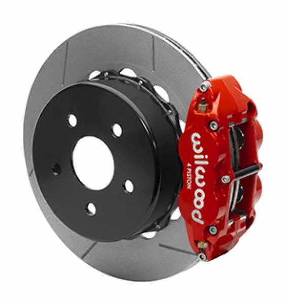 Wilwood - Wilwood 2020+ Jeep Gladiator (JT) Narrow Superlite 4R Rear Slotted Brake Kit 14.00in Red w/ Lines