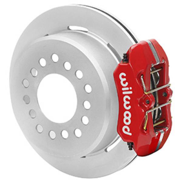 Wilwood - Wilwood Ford Explorer 8.8in Rear Axle Dynapro Disc Brake Kit 11in Rotor -Red Caliper 140-16406-R