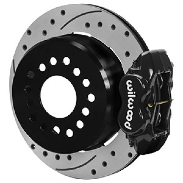 Wilwood - Wilwood Ford Explorer 8.8in Rear Axle Dynalite Disc Brake Kit 12.19in Drill/Slot Rotor Blk Caliper 140-16407-D