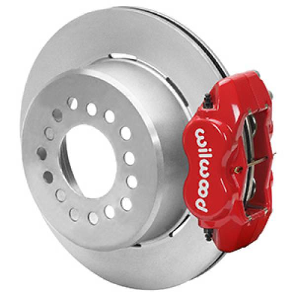 Wilwood - Wilwood Ford Explorer 8.8in Rear Axle Dynalite Disc Brake Kit 12.19in Rotor -Red Caliper 140-16407-R