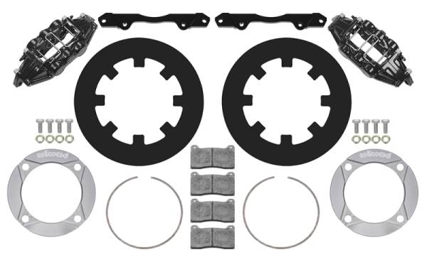 Wilwood - Wilwood 2014+ Polaris RZR XP 1000 Front Kit 11.25in - Black 140-16632