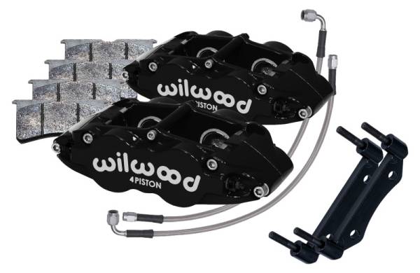 Wilwood - Wilwood 84-89 Porsche 911 Front Superlite Caliper Kit 3.5in MT - Black 140-16677