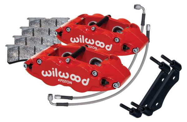 Wilwood - Wilwood 84-89 Porsche 911 Front Superlite Caliper Kit 3.5in MT - Red 140-16677-R