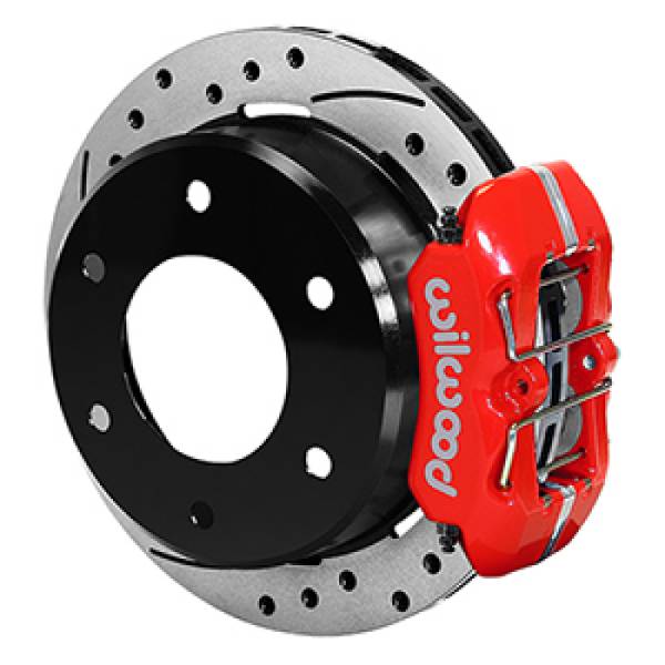 Wilwood - Wilwood 63-87 C10/C15 DynaPro FDPLP Red Calipers 11in x .81in D/S  Rotors 6-Lug Rear Disc Brake Kit