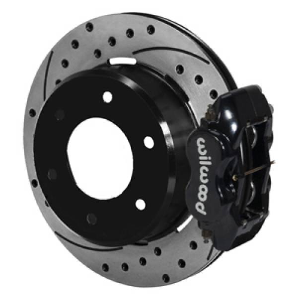 Wilwood - Wilwood 63-87 C10/C15 Dynalite BLK Calipers 12.19in x .81in D/S Rotors 6-Lug Rear Disc Brake Kit