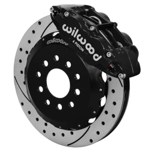 Wilwood - Wilwood 63-87 C10/C15 Superlite 6p FNSL6R Brake Kit Drill/Slot DSE Spindle 13.06 Rotor - Black