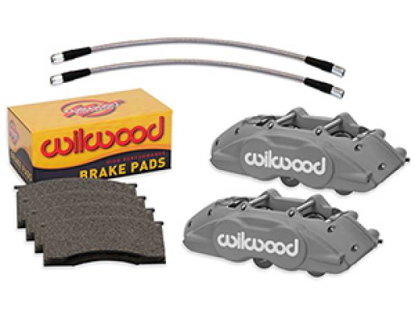 Wilwood - Wilwood 65-67 Ford Mustang D11 Calipers w/ Pads & Lines - Anodized 140-16799