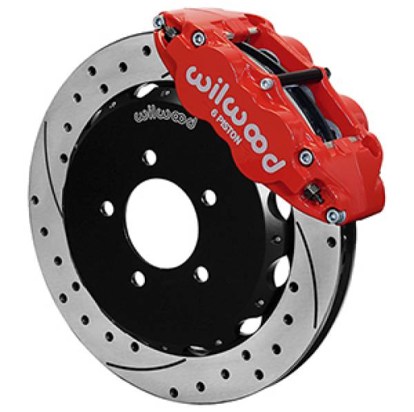 Wilwood - Wilwood 2013+ Honda Civic OEM 57mm Forged Narrow Superlite 6R Big Brake Front Brake Kit - Red