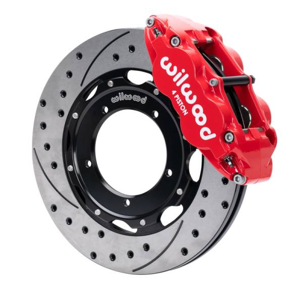 Wilwood - Wilwood 69-74 Porsche 911 Front Superlite Brake Kit 3in MT Drilled & Slotted Face - Red 140-16937-DR