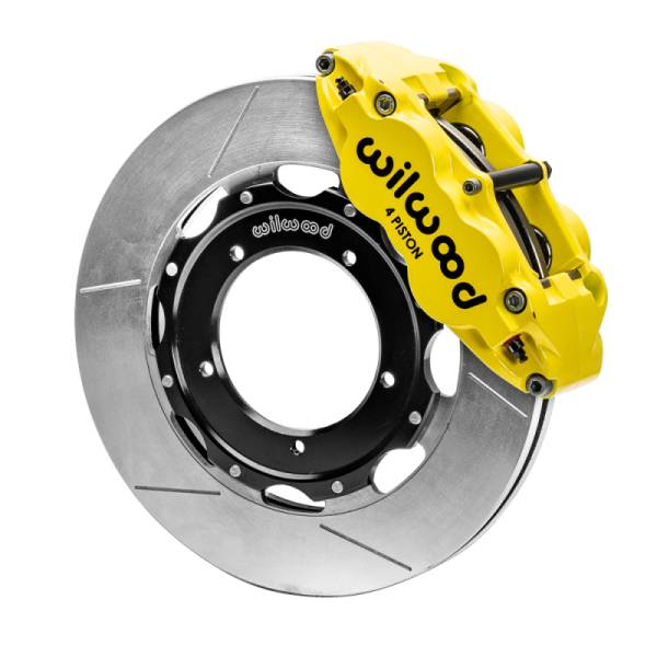 Wilwood - Wilwood 69-74 Porsche 911 Front Superlite Brake Kit 3in MT Slotted Face - Yellow 140-16937-Y