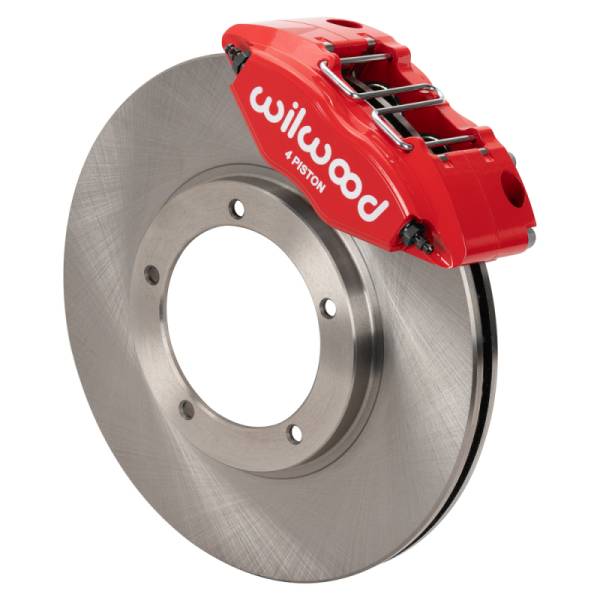 Wilwood - Wilwood 69-74 Porsche 911 Front Powerlite Brake Kit 3in MT Plain Face - Red 140-16946-R